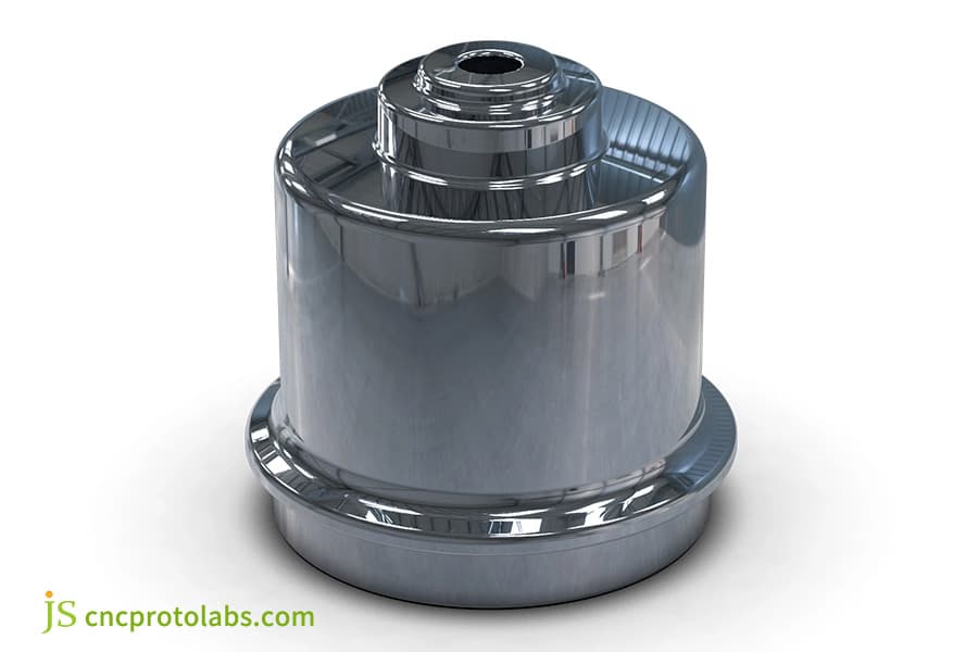 Pièces usinées CNC en acier inoxydable après finition miroir